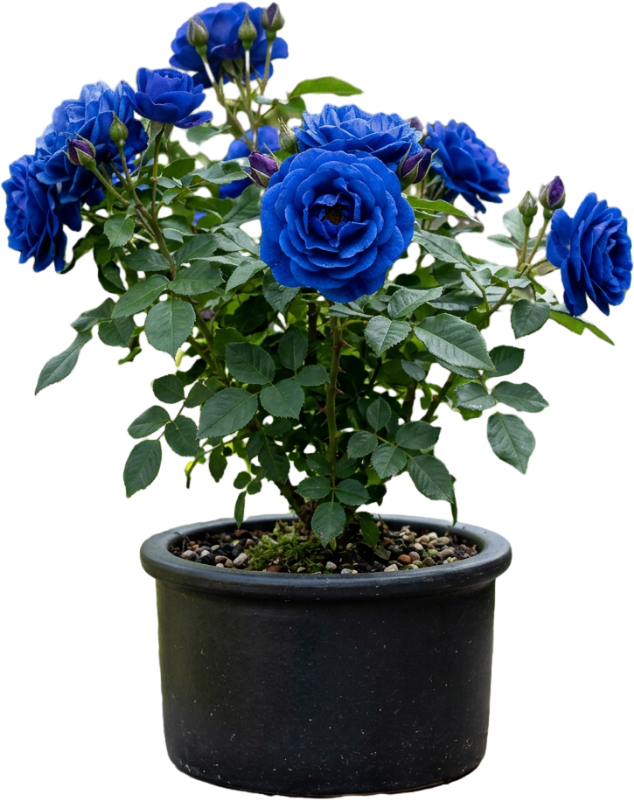 Blue Rose Plant For Indoor and Gardening With Pot